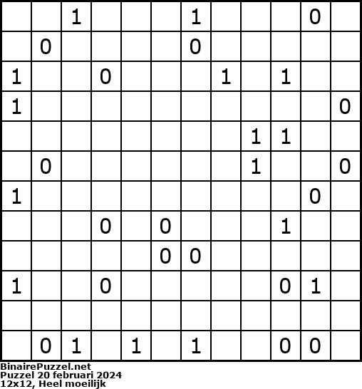 Binaire Puzzel