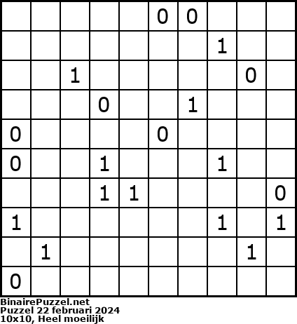 Binaire Puzzel