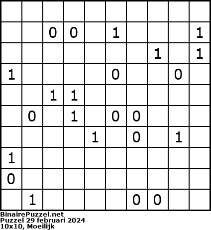 Binaire Puzzel