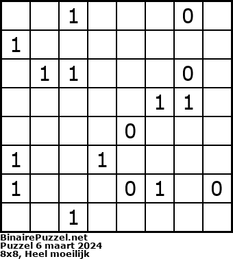 Binaire Puzzel