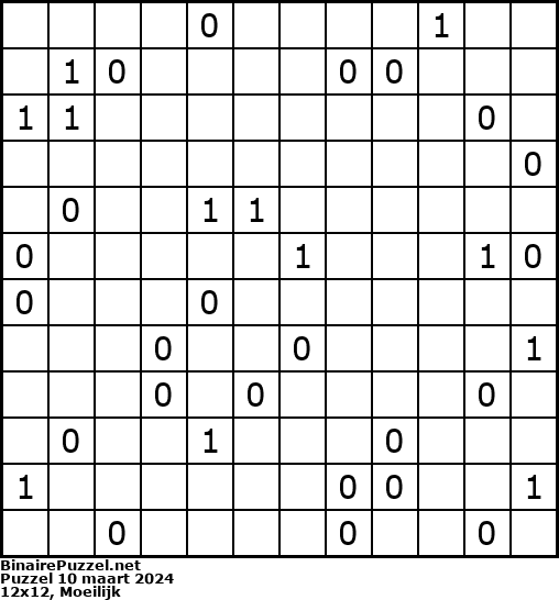 Binaire Puzzel