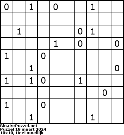 Binaire Puzzel