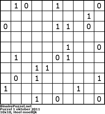 Binaire Puzzel