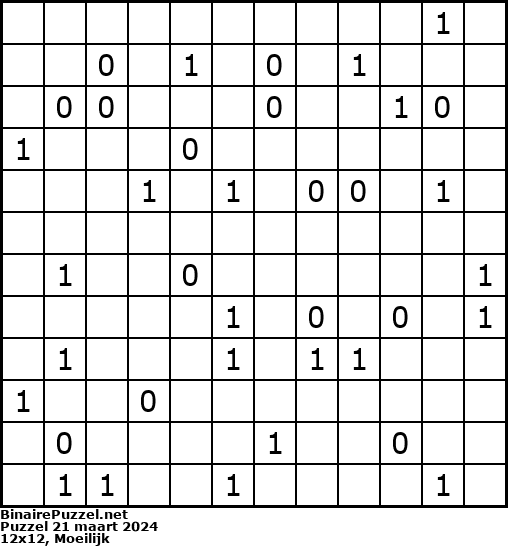 Binaire Puzzel