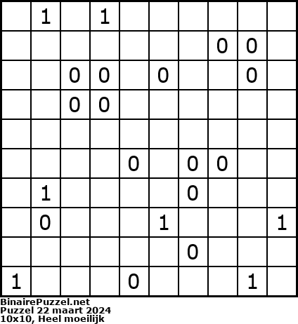 Binaire Puzzel
