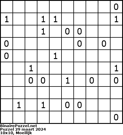 Binaire Puzzel