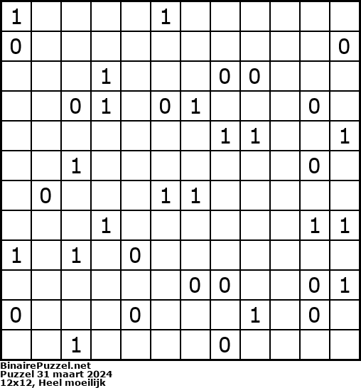 Binaire Puzzel