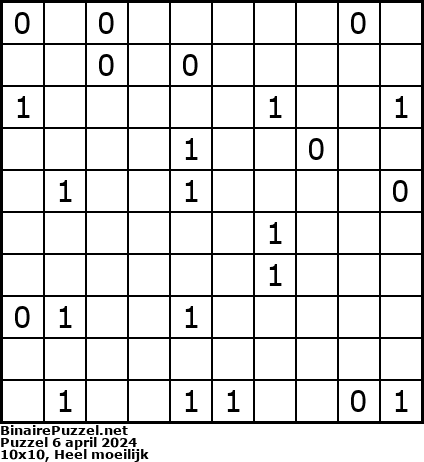Binaire Puzzel