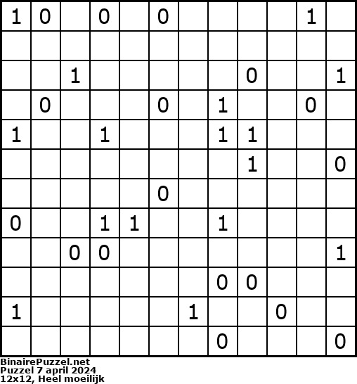 Binaire Puzzel