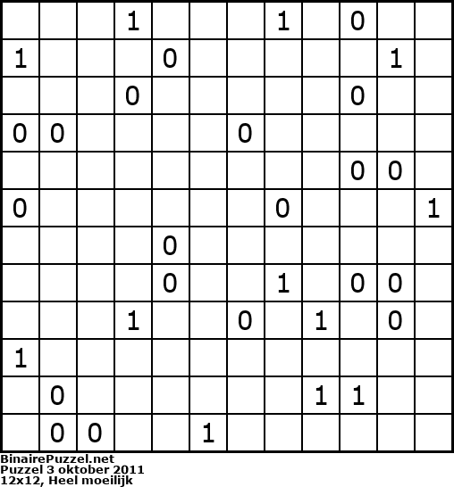 Binaire Puzzel