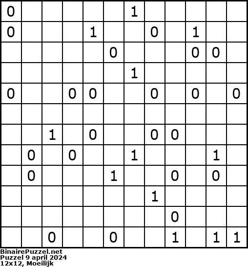 Binaire Puzzel