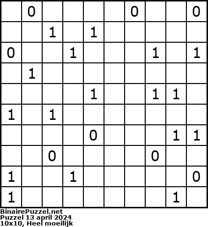 Binaire Puzzel