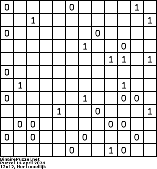 Binaire Puzzel