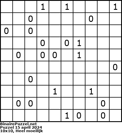 Binaire Puzzel