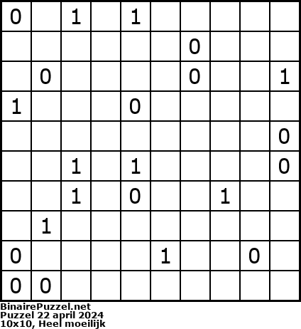 Binaire Puzzel