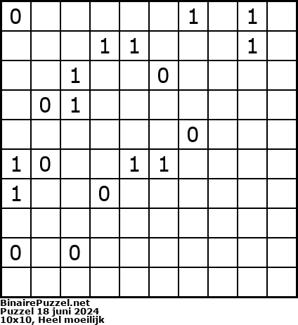 Binaire Puzzel