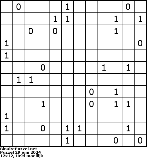 Binaire Puzzel