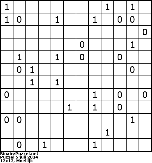 Binaire Puzzel
