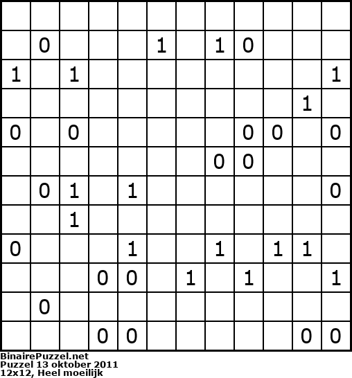 Binaire Puzzel