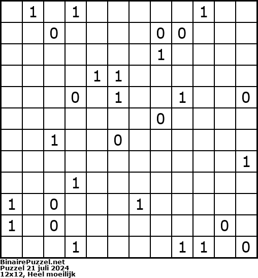 Binaire Puzzel