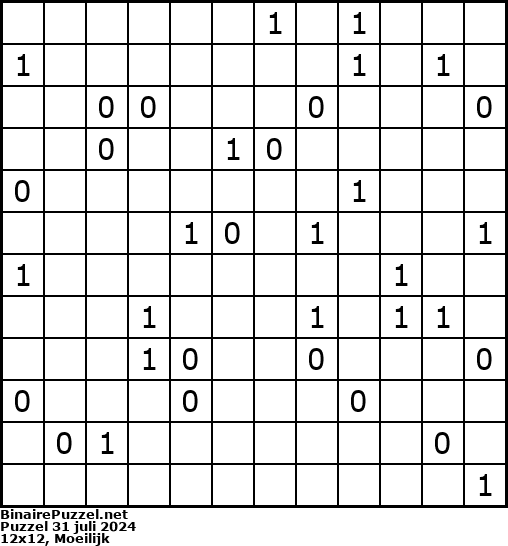 Binaire Puzzel