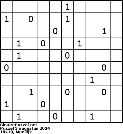 Binaire Puzzel