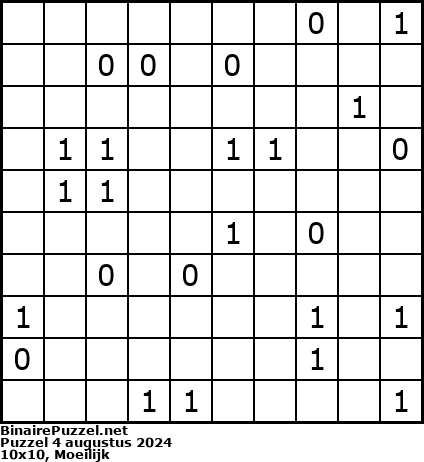 Binaire Puzzel