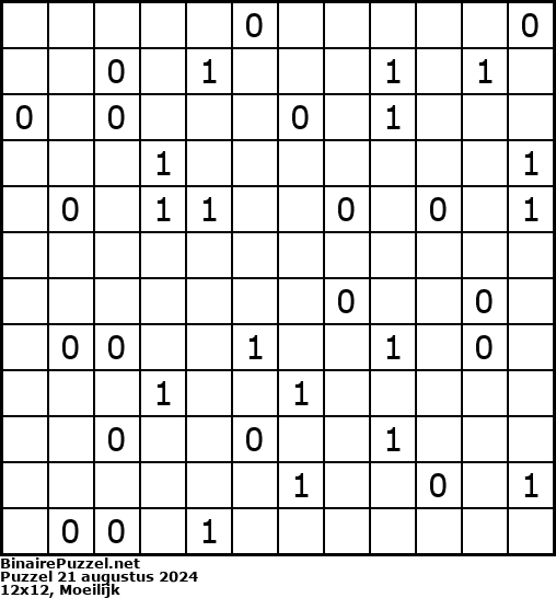 Binaire Puzzel