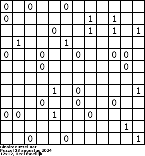 Binaire Puzzel