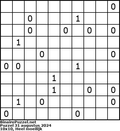 Binaire Puzzel