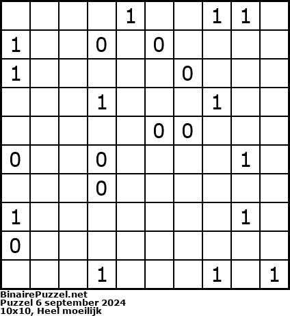 Binaire Puzzel