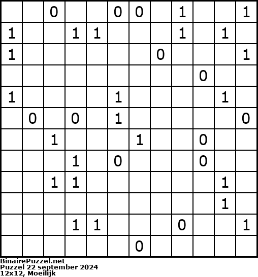 Binaire Puzzel