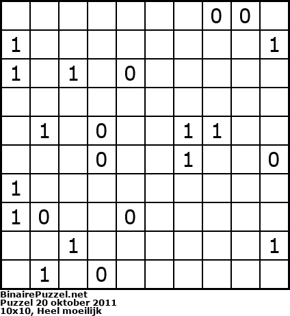 Binaire Puzzel
