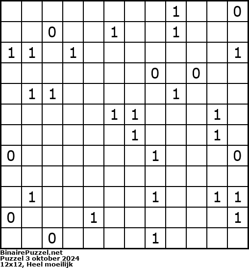 Binaire Puzzel