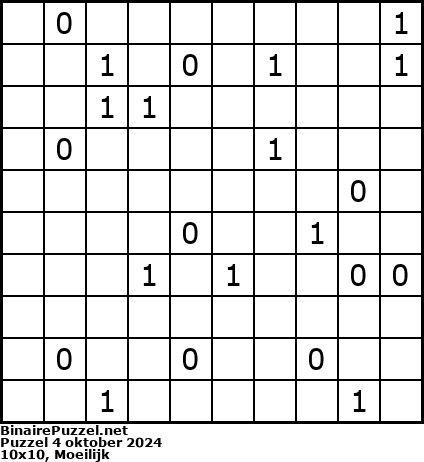 Binaire Puzzel
