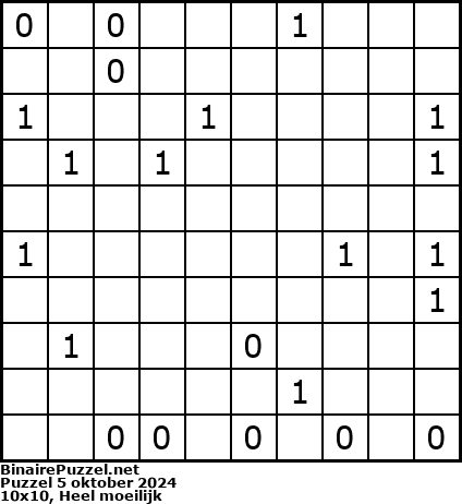 Binaire Puzzel
