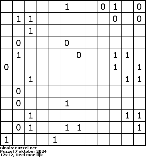 Binaire Puzzel