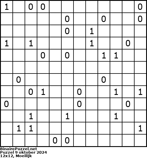 Binaire Puzzel
