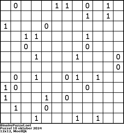 Binaire Puzzel