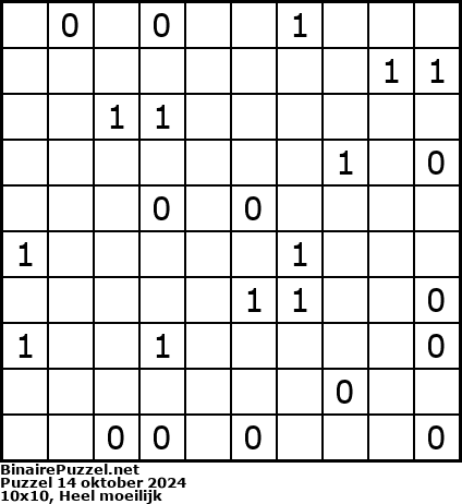 Binaire Puzzel