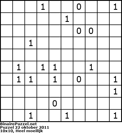 Binaire Puzzel