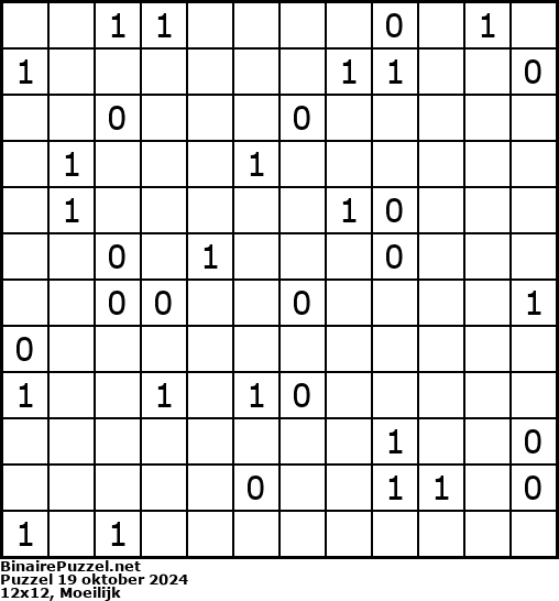 Binaire Puzzel