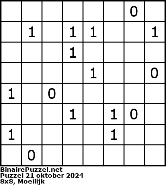 Binaire Puzzel