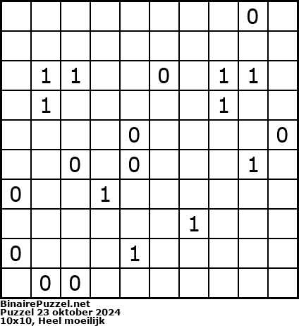 Binaire Puzzel