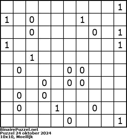 Binaire Puzzel