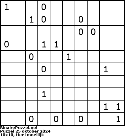 Binaire Puzzel