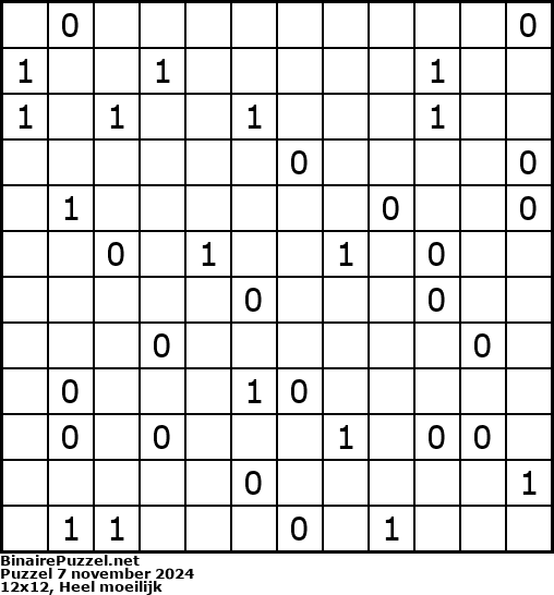 Binaire Puzzel
