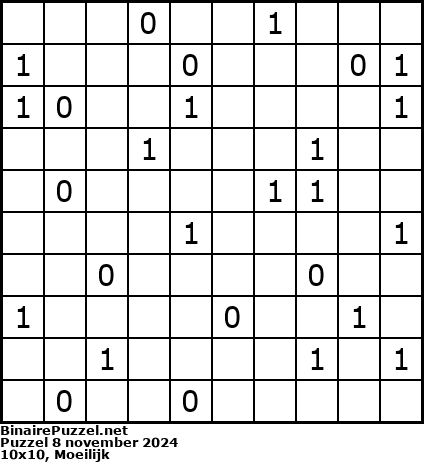 Binaire Puzzel