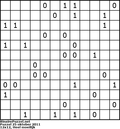 Binaire Puzzel
