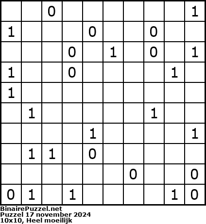 Binaire Puzzel
